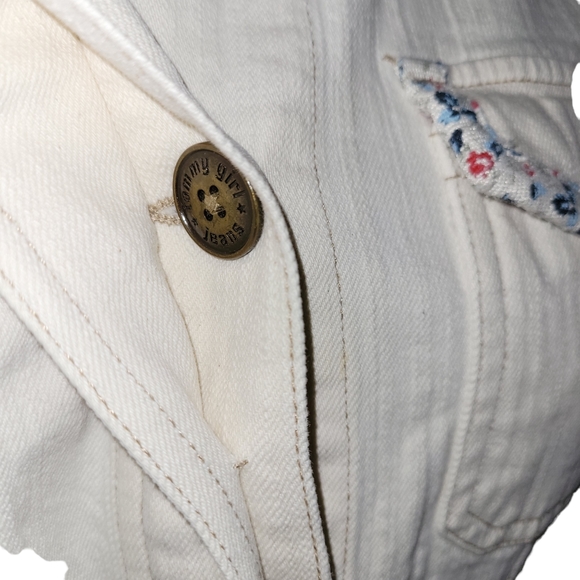 Tommy Jeans White Denim Jacket Size Large - Picture 7 of 11
